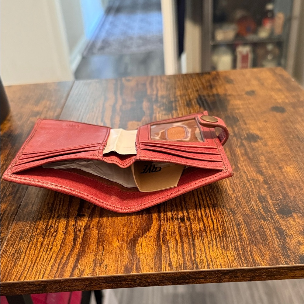 Frye Cherry Leather Wallet.. New! - Picture 4 of 5